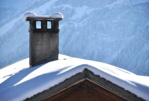 Frozen Chimney in cincinnati, oh